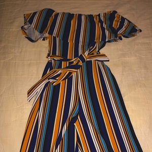 Striped multicolor jumpsuit